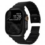 Carcasa din titan Nomad Titanium compatibila cu Apple Watch 1/2/3/4/5/6/7/8/9/10/11/SE/SE2/Ultra, 42/44/45/46/49mm, Negru 4 - lerato.ro